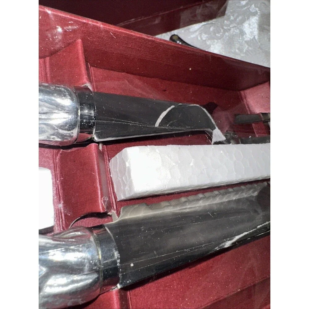 Arthur Court Rope Tassel Carving Set Stainless Steel NICE